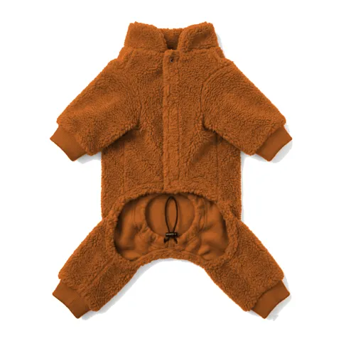 Orange Dog Teddy Fleece Four-Leg Coat