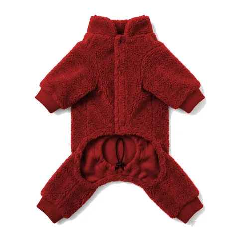 Red Dog Teddy Fleece Four-Leg Coat