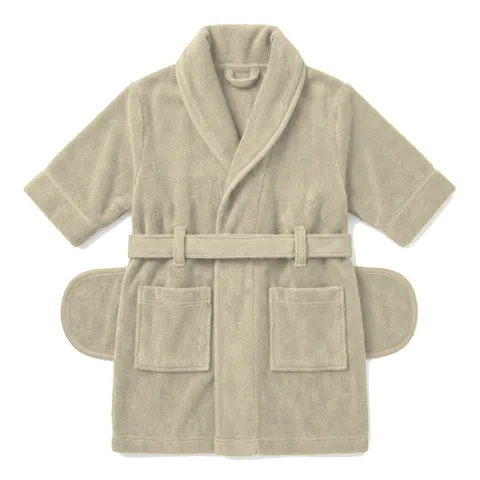 Cream Dog Terry Bath Robe