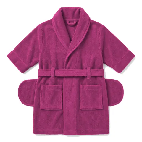 Hot Pink Dog Terry Bath Robe