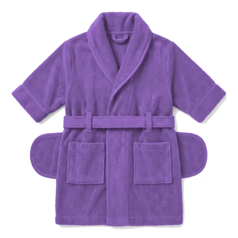 Lavender Dog Terry Bath Robe