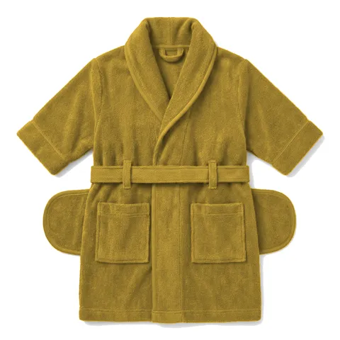 Mustard Dog Terry Bath Robe