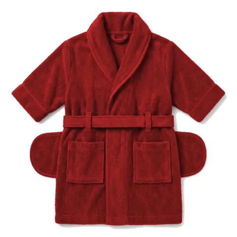 Red Dog Terry Bath Robe