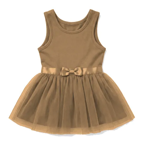 Camel Dog Tulle Party Dress