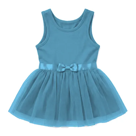 Sky Blue Dog Tulle Party Dress