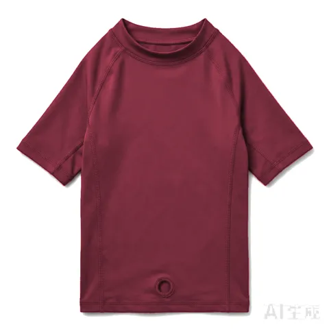 Burgundy Dog UPF Swim Shirt