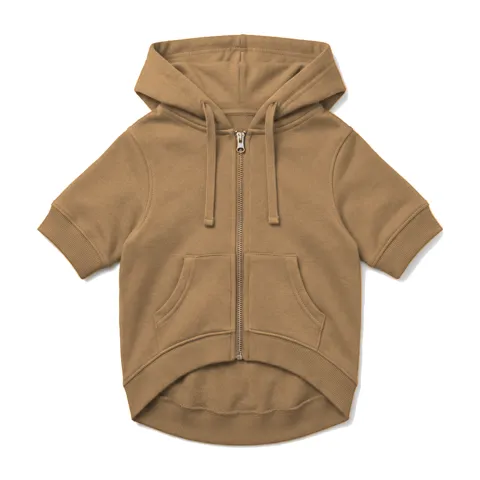 Camel Dog Zip-Up Hoodie